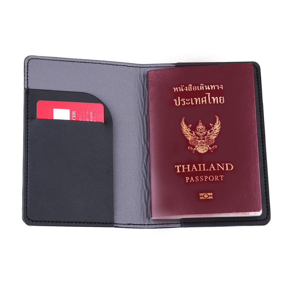 ปกใส่พาสปอร์ต ปกหนังสือเดินทาง Passport สมุดใส่พาสปอร์ต กระเป๋าหนังใส่พาสปอร์ตหนังสือเดินทาง WAKU รุ่น C-125C