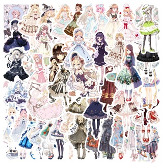 ❉ Lolita Girls Series 01 สติ๊กเกอร์ ❉ 50Pcs/Set DIY Fashion Luggage Laptop Skateboard Decals Doodle สติ๊กเกอร์