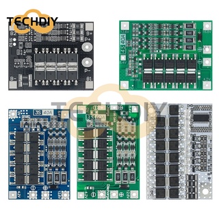 บอร์ดป้องกันแบตเตอรี่ลิเธียม 3S 4S 5S Li-ion 18650 BMS 25A 30A 40A 60A 100A พร้อมสมดุล สําหรับมอเตอร์สว่าน