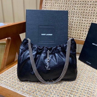 พรี​ ราคา8200 Ysl saint laurent Mini leather shoulder bagกระเป๋าแฟชั่นกระเป๋าโซ่กระเป๋าสะพายไหล่