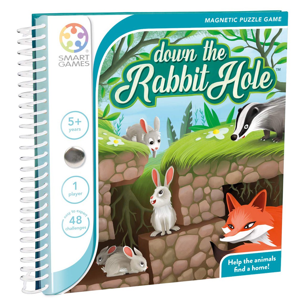 SMART GAMES, Down The Rabbit Hole ของเล่นฝึกสมอง เสริมเชาว์ สำหรับเด็ก 5 ปีขึ้นไป ลิขสิทธิ์แท้ จากเบลเยียม ตัวแทนในไทย