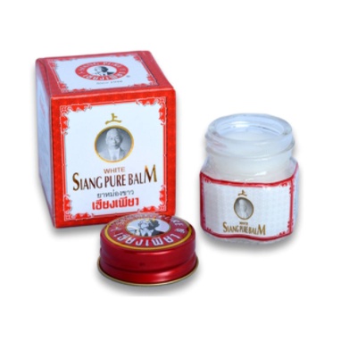 Siang Pure Balm White เซียงเพียวอิ๊ว เซียงเพียวบาล์มขาว ยาหม่องขาว ขนาด 12 กรัม จำนวน 1 ขวด (08136)