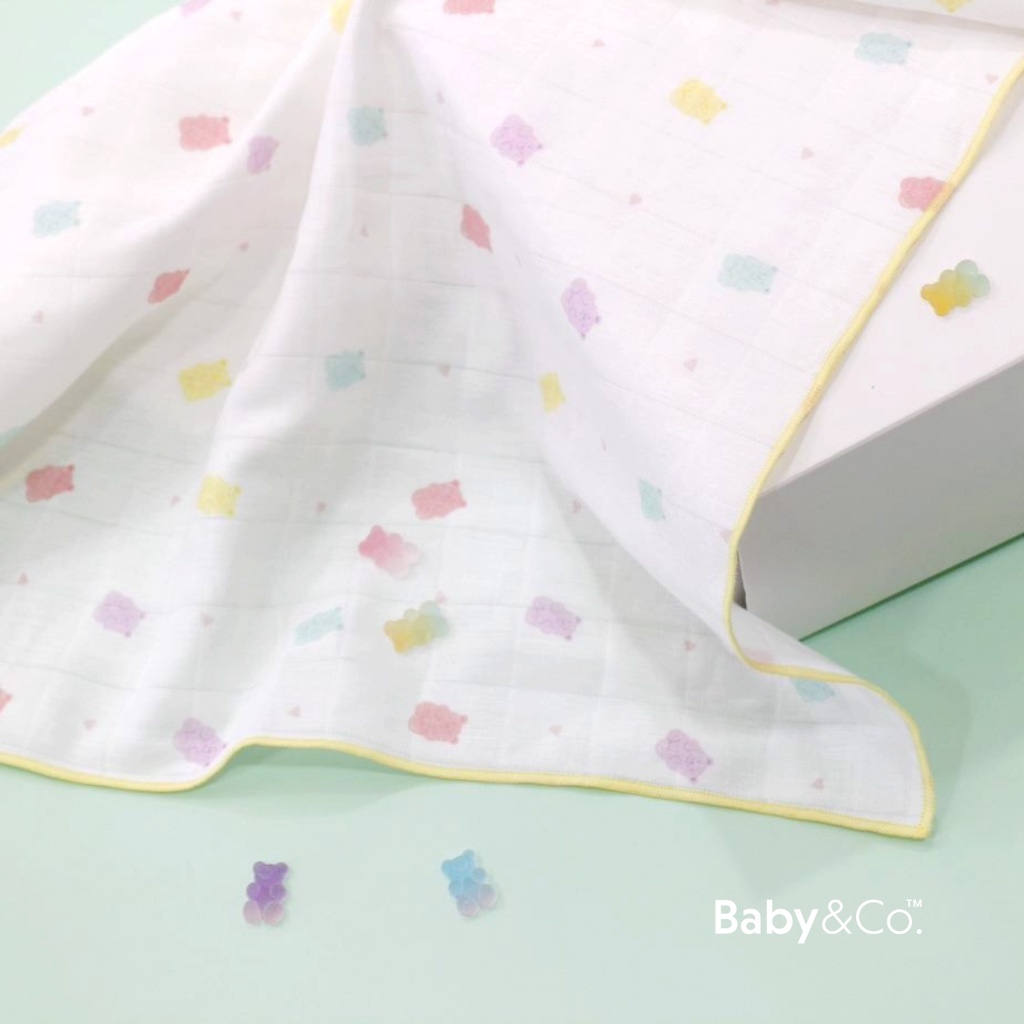 Baby & Co. Nursing Cloth ผ้าอ้อมมัสลินคอตตอนขนาด 30" บรรจุ 1 ชิ้น