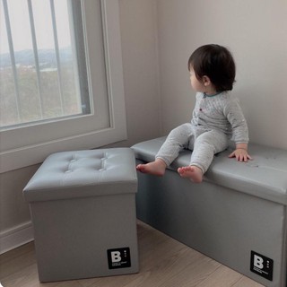 กล่องเก็บของ Bonbebe Cube Sofa Storage box เก็บของเล่นของใช้ และยังเป็นโซฟานั่งเล่นได้ รับนน.ได้ 100 กก. มี2สี/2ไซส์