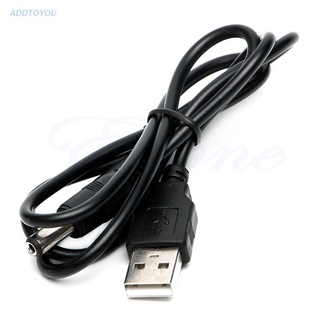 【3C】ขายดี สายเคเบิลซ็อกเก็ตพาวเวอร์ซัพพลาย DC USB 2.0 ตัวผู้ A เป็น DC 5.5 มม. x 2.1 มม.