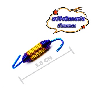 สปริงยึดคอท่อ (เลส) สีทอง+ไทเท (1ตัว)
