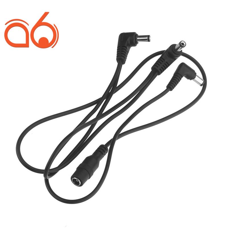 Vitoos 3 Ways Electrode Daisy Chain Harness Cable Copper Wire สีดํา