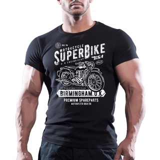 เสื้อผ้าผชLlm เสื้อยืดแขนสั้นลําลอง พิมพ์ลาย Super Bike Motor Biker Spirit Series พลัสไซซ์ คุณภาพสูง แฟชั่นสําหรับผู้ชาย