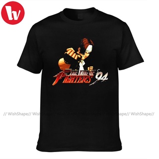 เสื้อยืดแขนสั้น ผ้าฝ้าย 100 พิมพ์ลาย The King Of Fighters น่ารัก สําหรับผู้ชาย ไซซ์ 5xl