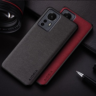 เคสโทรศัพท์มือถือหนัง กันกระแทก สีพื้น เรียบง่าย สําหรับ Xiaomi 12T pro