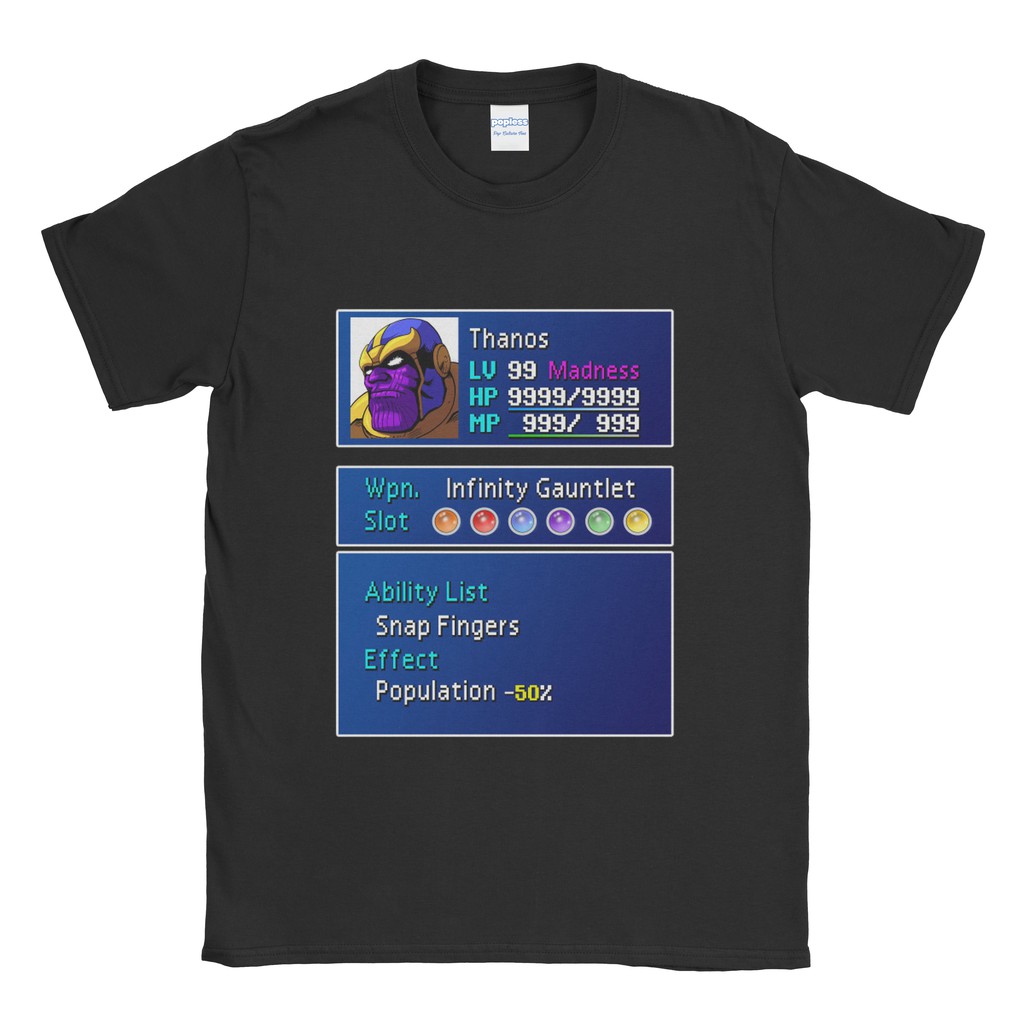 เสื้อยืด Avenger Thanos Lv 99