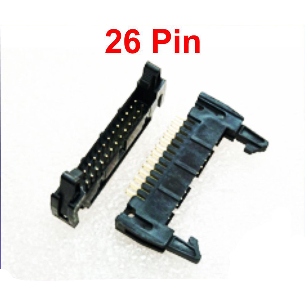 ขั้วบอร์ดเฮดเดอร์ 10-64P ตัวผู้ขาตรง Board Header Connector ST มีเขี้ยวล็อกคอนเน็คเตอร์
