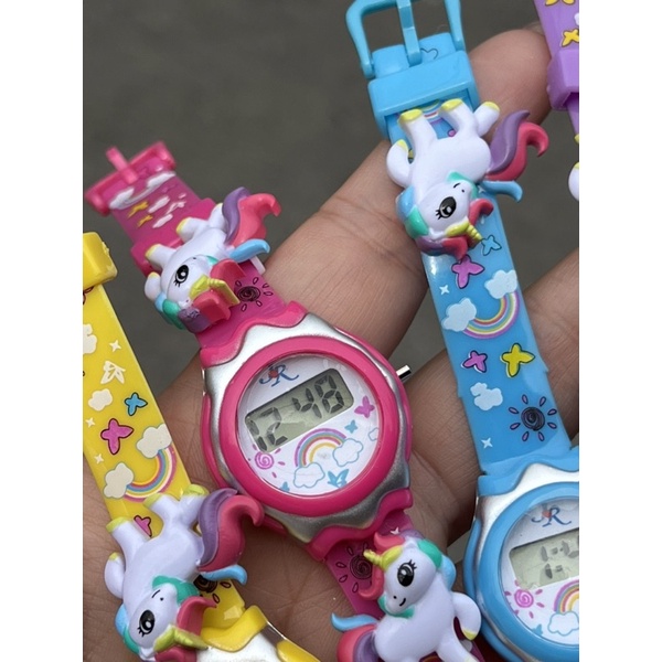 นาฬิกาเด็ก ตุ๊กตายูนิคอร์น สำหรับคุณหนูน่ารักมาก นาฬิกาเด็กผู้หญิง - รูปที่ 4
