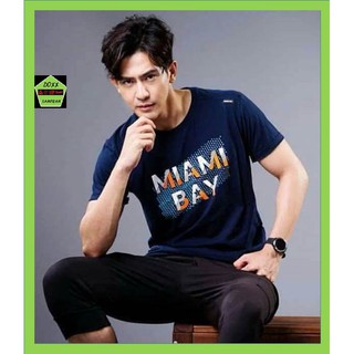 Miami bay เสื้อคอกลม  ชาย  รุ่น Shooting Star สีกรม