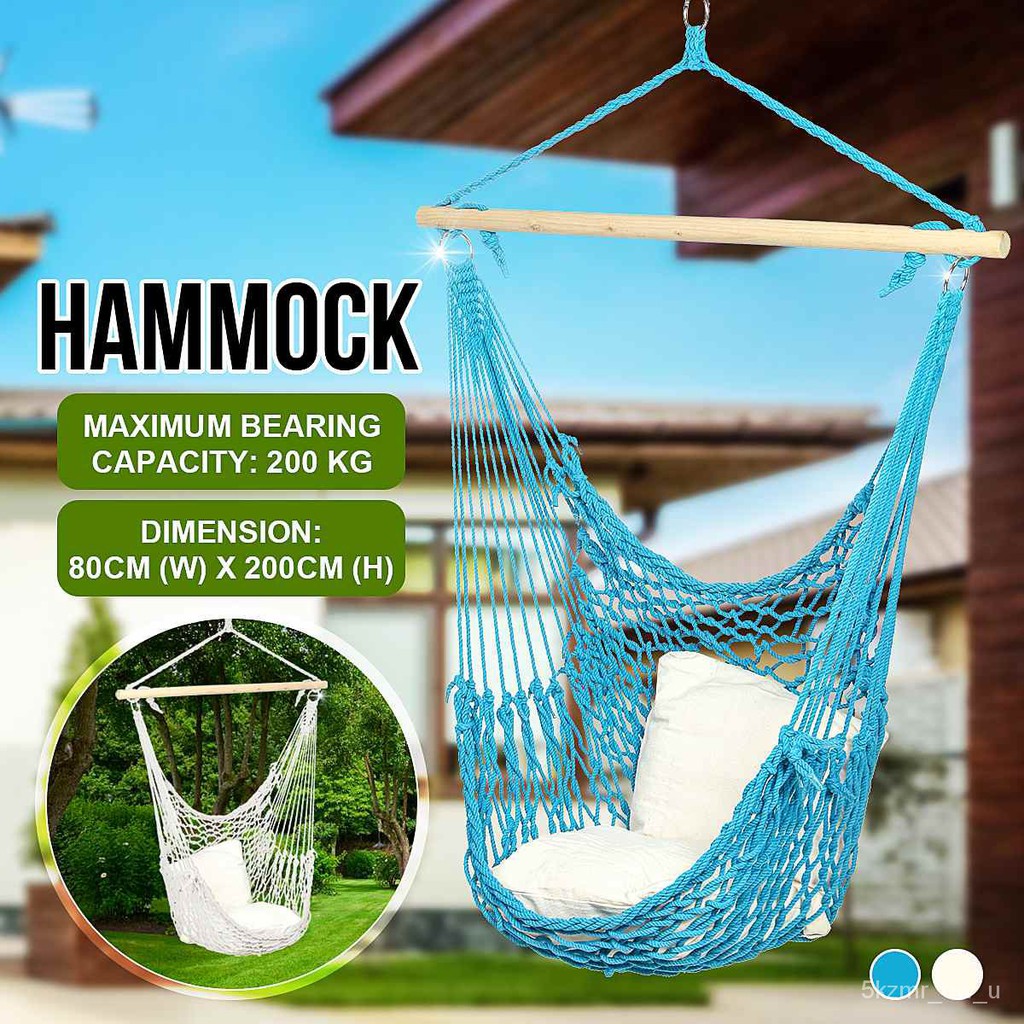 Garden Caming Hammock Chair Swing Hanging Roe Seat Net Outdoor atio