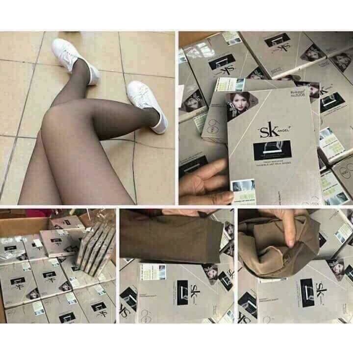 SK 8206 ถุงน่องผู้หญิงตาข่าย 3D หลอกตาและป้องกันรอยขีดข่วน