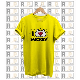 เสื้อผ้า i love miki mouse สําหรับเด็ก และผู้ใหญ่สามารถปรับแต่งได้