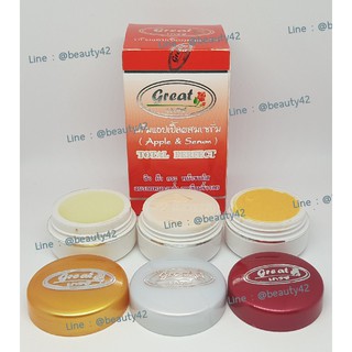 ครีมแอปเปิ้ลเกรซ แอปเปิ้ลผสมเซรั่ม (Great Apple&amp;Serum Cream)