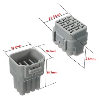 1 ชุดใหม่ 12 pin way sealed อุปกรณ์ปลั๊กเสียบเชื่อมต่อสายไฟกันน้ําสําหรับติดรถยนต์ sdsemall