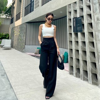 Korean high-waist 2 buttons pant: กางเกงขายาว สุดปัง!!