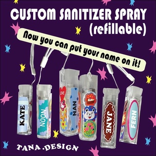 Custom sanitizer spray (refillable)