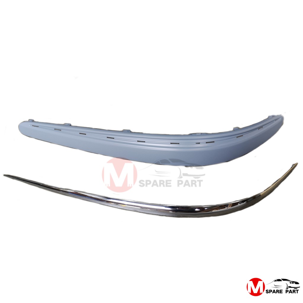 [MADE In TAIWAN] กันชนหน้า Mercedes Benz (รูเซ็นเซอร์ w/o) + Chrome L/R สําหรับ W211 (02)