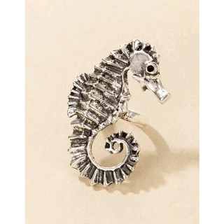 Silver Seahorse Cute Ring : แหวนเจ้าม้าน้ำน้อยสีเงินน่ารัก