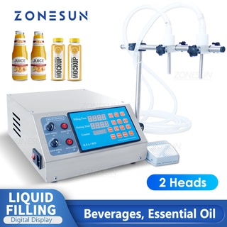 Zonesun ปั๊มไดอะแฟรมไฟฟ้าดิจิทัล หัวคู่ ขนาดเล็ก แบบพกพา 3-4000 มล. สําหรับน้ําผลไม้ ZS-YTDP2