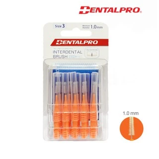 แปรงซอกฟัน Dentalpro I-Shaped interdental brush ขนแปรงนุ่ม แพคละ 10 ชิ้น (ขนตรง)