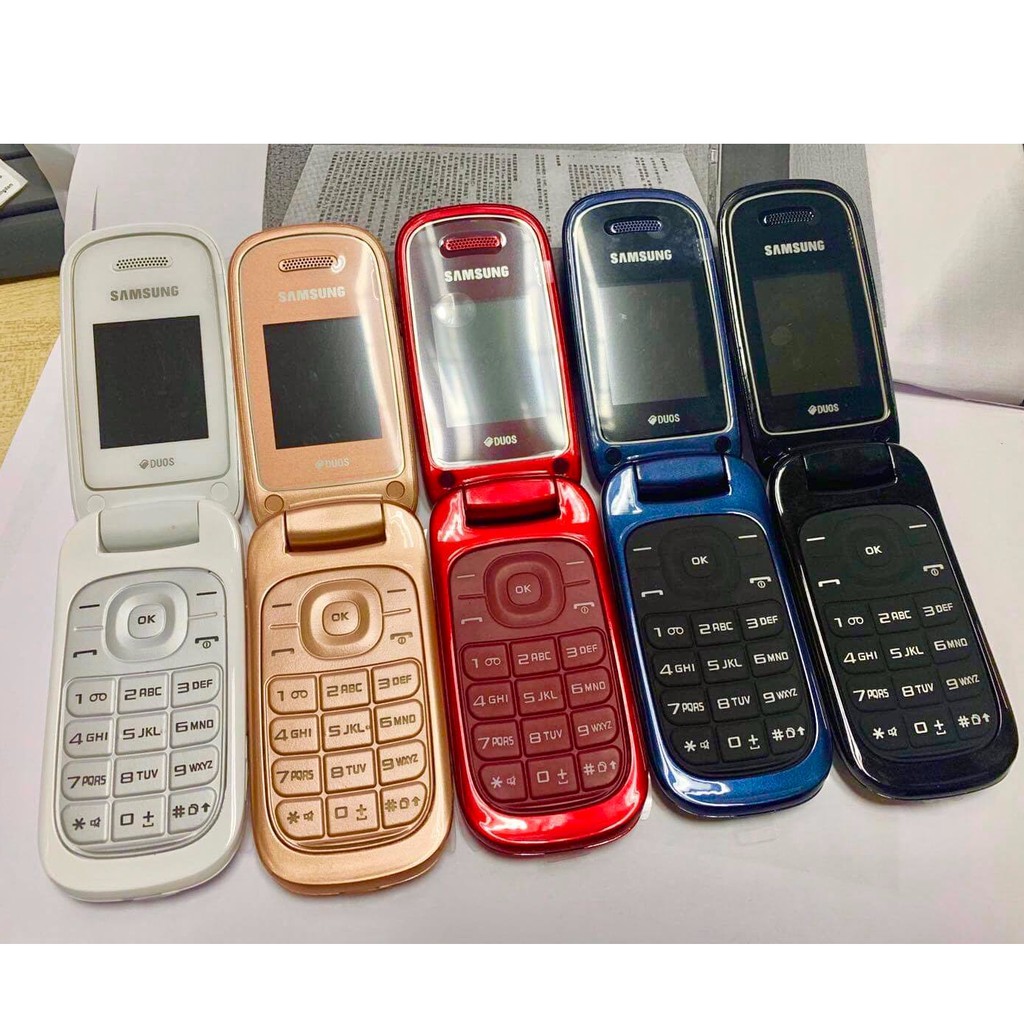 โทรศัพท์มือถือซัมซุง  SAMSUNG GT-E1272 ใหม่ (สีดำ) มือถือฝาพับ ใช้ได้ 2 ซิม ทุกเครื่อข่าย AIS TRUE DTAC MY 3G/4G  ปุ่มกด
