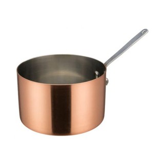 กระทะทองแดงขนาดจิ๋ว ลึก 5ซ.ม. Sauce Pan Mini Dia 9x5 cm W/Copper Plating S/S HK220