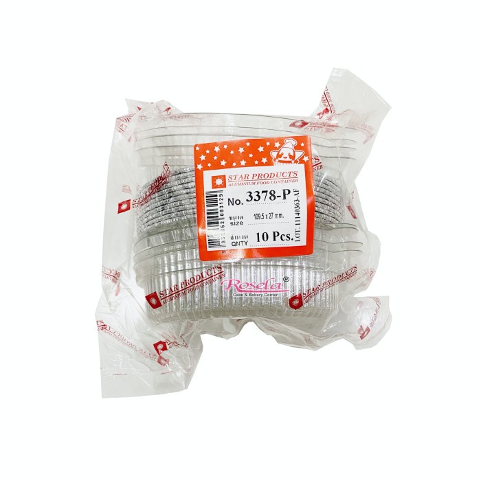 Star Product 3378-P ภาชนะอลูมิเนียมฟอยล์ / ถ้วย 1 แพ็ค บรรจุ 10 ชิ้น