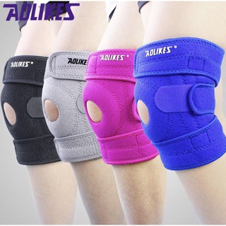 AOLIKES KNEE SUPPORT อุปกรณ์พยุงเข่า ผ้ารัดหัวเข่า 3 เส้น เสริมสปิง 2 เส้น พร้อมช่องระบายอากาศ เนื้อผ้านุ่มมาก