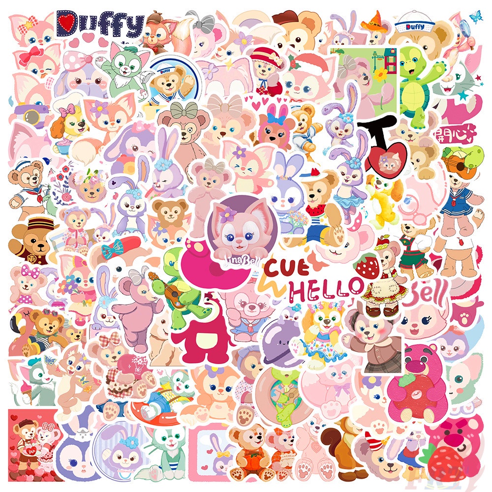 100 ชิ้น / ชุด ❉ สติกเกอร์ Duffy Lotso LinaBell StellaLou Series ขนาดเล็ก สําหรับตกแต่ง ❉ สติกเกอร์ Doodle แฟชั่น กันน้ํา Diy