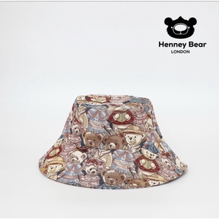 Henneybear - HM031 ลาย vincent หมวกปีกฮาวาย ทรงสวย