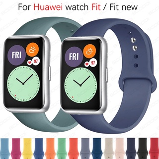 สายนาฬิกาข้อมือซิลิโคน สําหรับ Huawei watch Fit Smartwatch