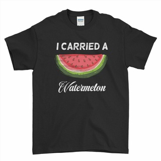 เสื้อยืด Cotton Comfortเสื้อยืดลําลอง แฟชั่นสําหรับสตรี แขนสั้น พิมพ์ลาย I Carried A Watermeldances ใส่สบายขนาดเต็มS-5XL