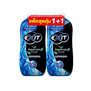 EXIT เอ็กซิท แป้งเย็น เป๊ปเปอร์มิ้นท์ ฟิลด์ สูตรรีเฟรชชิ่ง 270 กรัม X 2 ขวด