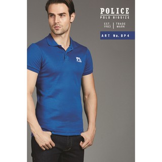 เสื้อโปโล Police  ทรง Slim fit  พอดีตัว  ผุ้ชาย/ผู้หญิง สีกรม,แดง,เหลือง,เขียว  (BP4)