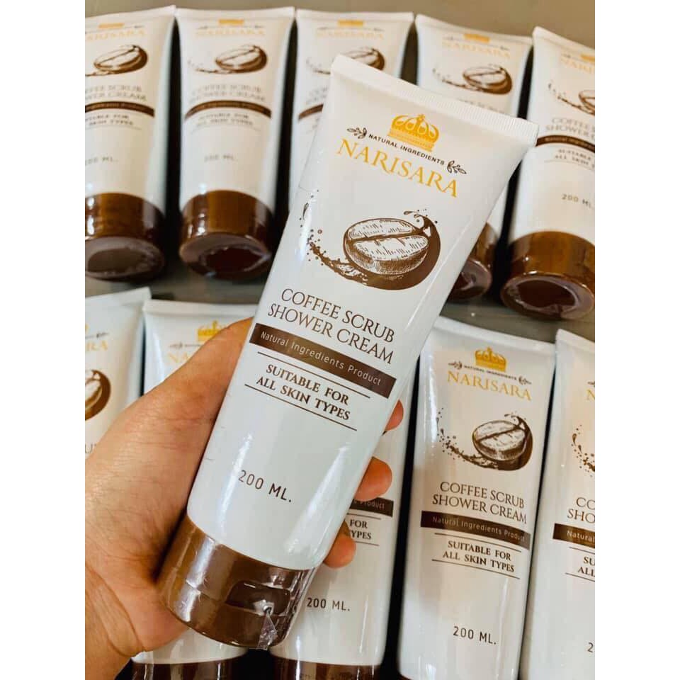 coffee scrub shower cream