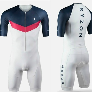 เสื้อปั่นจักรยาน 2021 NEW 1 Piece Cycling Jumpsuit Mens Cycling Skinsuit Trisuit Triathlon Cycling Jersey Ciclismo Hombre Swimming Running MTB Bike Clothing