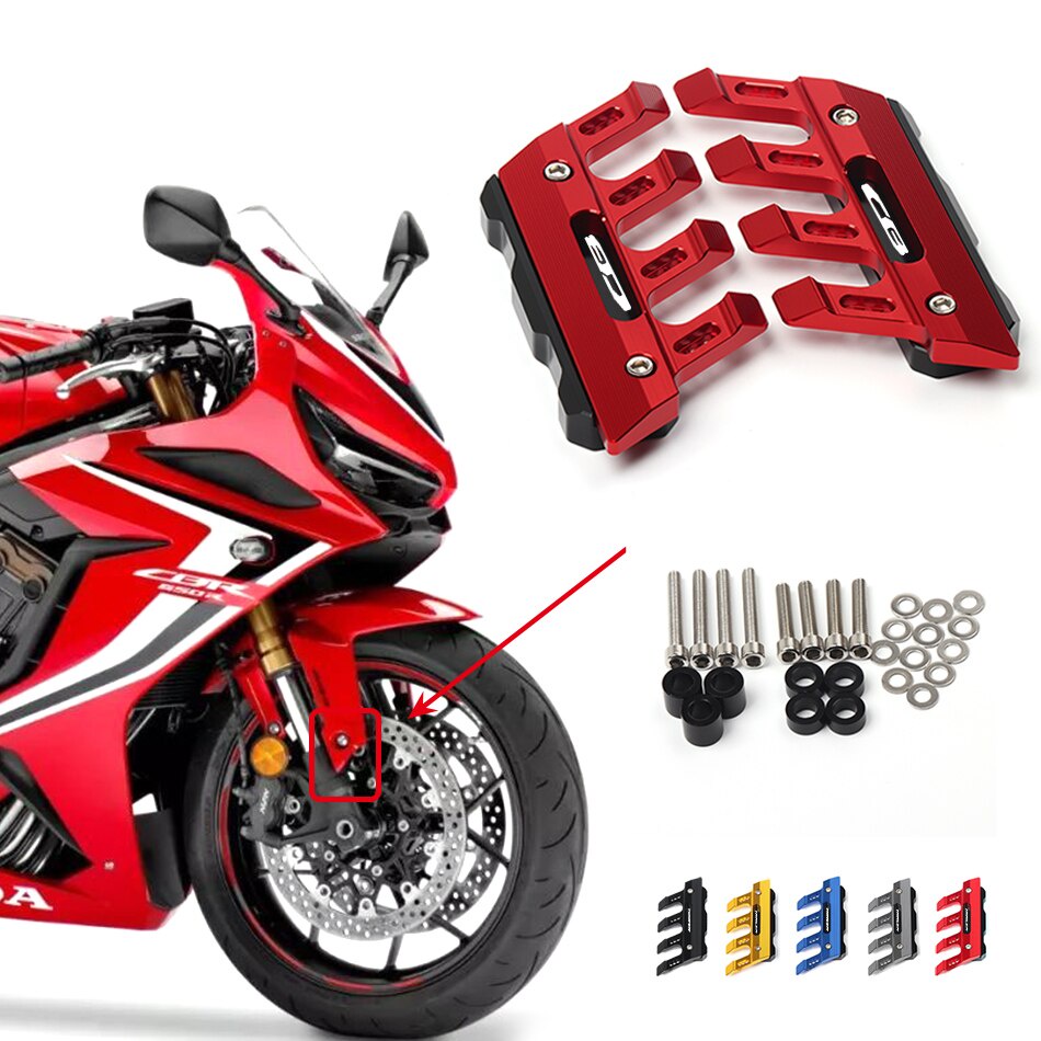 บังโคลนหน้ารถจักรยานยนต์ กันตก อุปกรณ์เสริม สําหรับ Honda CBR650R CBR1000RR