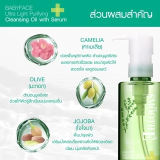 [แพ็ค 2] Smooth E เซรั่มล้างเครื่องสำอาง Ultra Light Purifying Cleansing Oil With Serum 200 ml. สำหรับผิวแห้ง พร้อมบำรุง