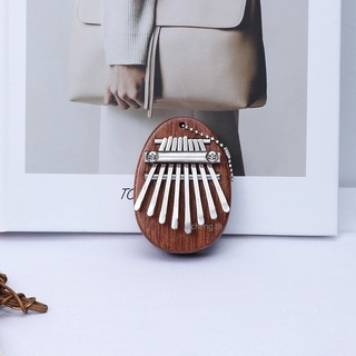 คาลิมบา 8 คีย์ เเบบพวงกุญเเจ 8 Key Mini Kalimba exquisite Finger Thumb Piano Marimba Musical good accessory Pendant Gift