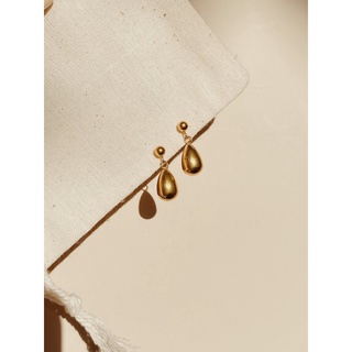 [Earring] LUNE Drops : ดรอปส์ ต่างหูก้านเงิน ทรงหยดน้ำ