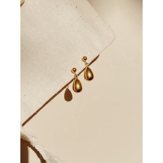 [Earring] LUNE Drops : ดรอปส์ ต่างหูก้านเงิน ทรงหยดน้ำ