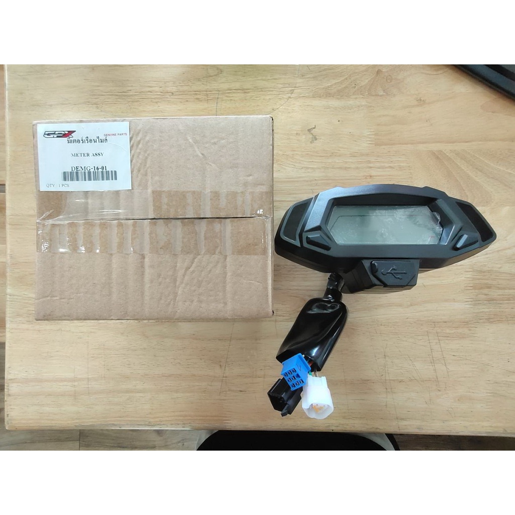 [JULY405Wลด70.-]GPX มิเตอร์เรือนไมล์ เดิม แท้เบิกศูนย์ ใส่กับรุ่น DEMON GN150 (DEMG-16-01)