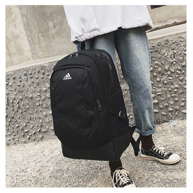 ADIDASกระเป๋าเป้แฟชั่นลำลองสำหรับผู้ชายและผู้หญิงรุ่นใหม่