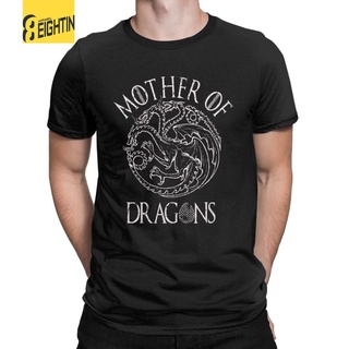 ย้อนยุคhotMan Game Of Thrones T Shirt Daenerys Targaryen T-Shirt Vintage Mother Of Dragons Tops TeesS-5XL