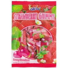 Strawberry Gummy (วุ้นเจลาตินสำเร็จรูป สตอเบอรี่) ตราโอกิโอ (Okio™️) เยลลี่ OKIO